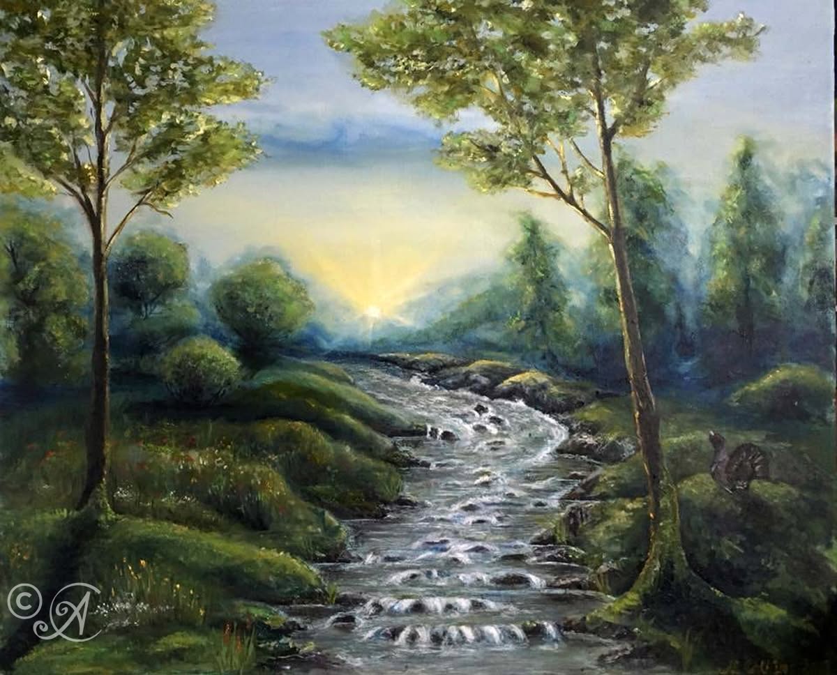 Collingarts-öljyvärimaalaus-aamunkajo