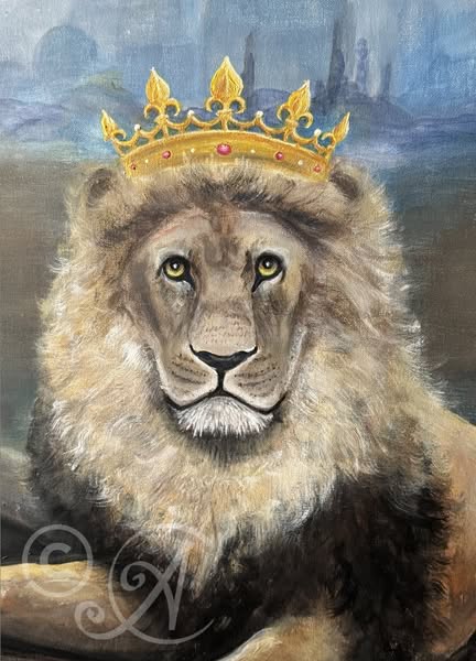 Collingarts-kuningas-leijona-maalaus-suuri