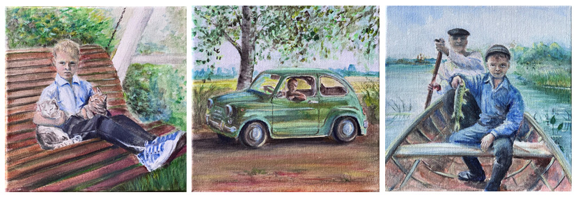 Collingarts-muotokuva-akryylimaalauksia-kuvasarja