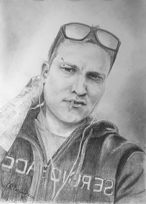 Collingarts-muotokuva-lyijykynäpiirros-